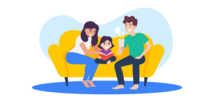 parents-creates-a-reading-time-with-their-child