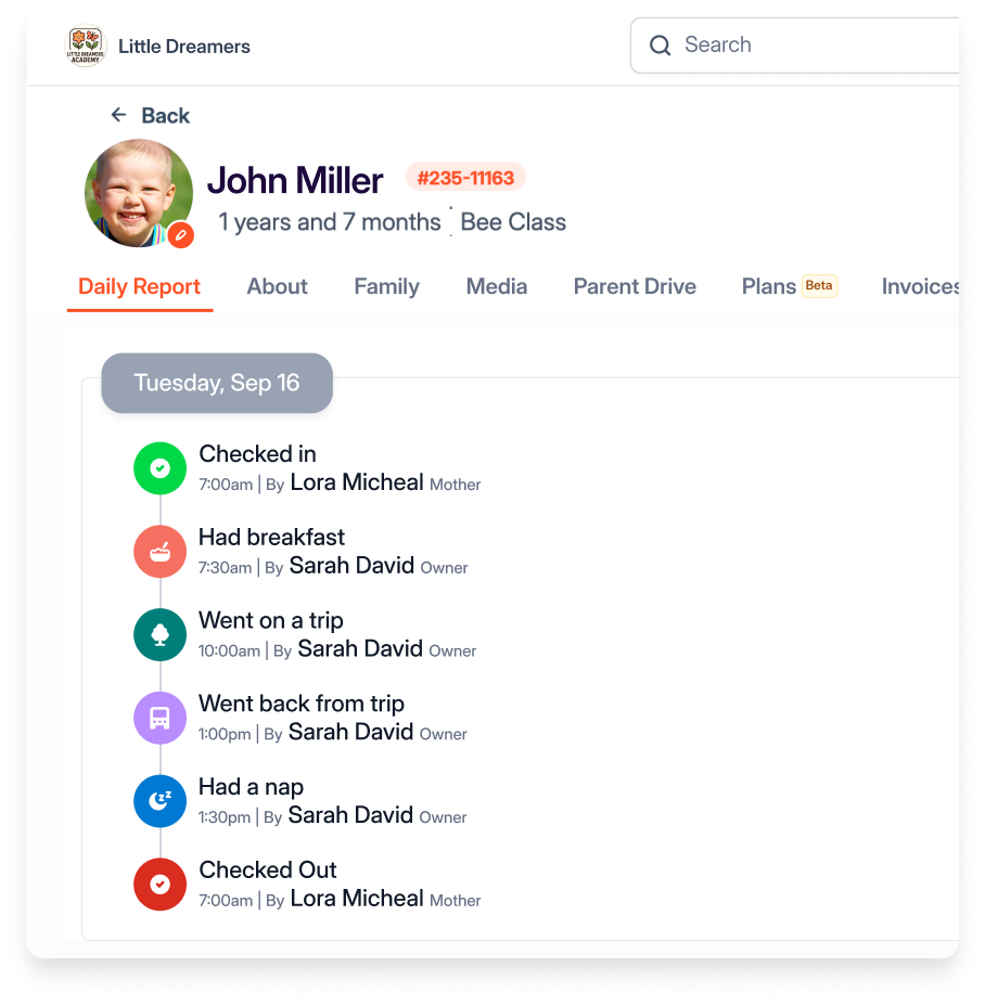 Parent App | Enterprise management software for childcare